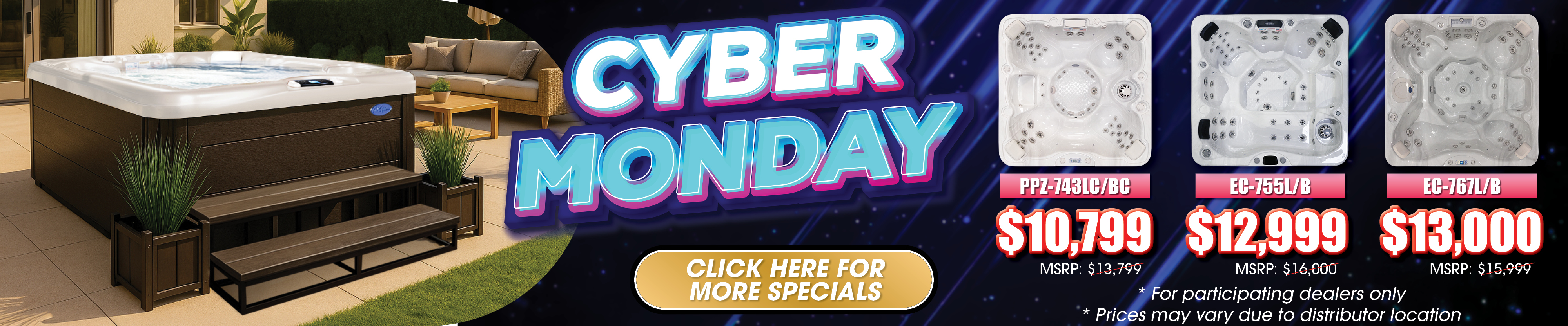 Calspas hot tub being used in a family setting - Pasadena